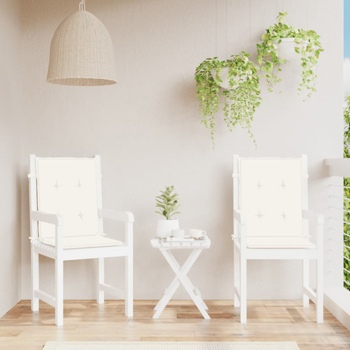 Red Barrel Studio® Ebern Designs Lowback Chair Cushions 2 Pcs 39.4"X19